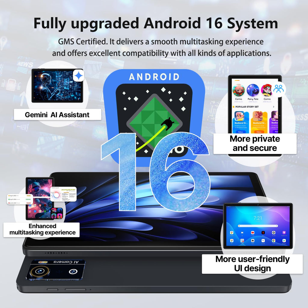 10 Inch Octa-Core Tablet with Keyboard Case Mouse Stylus Q3216