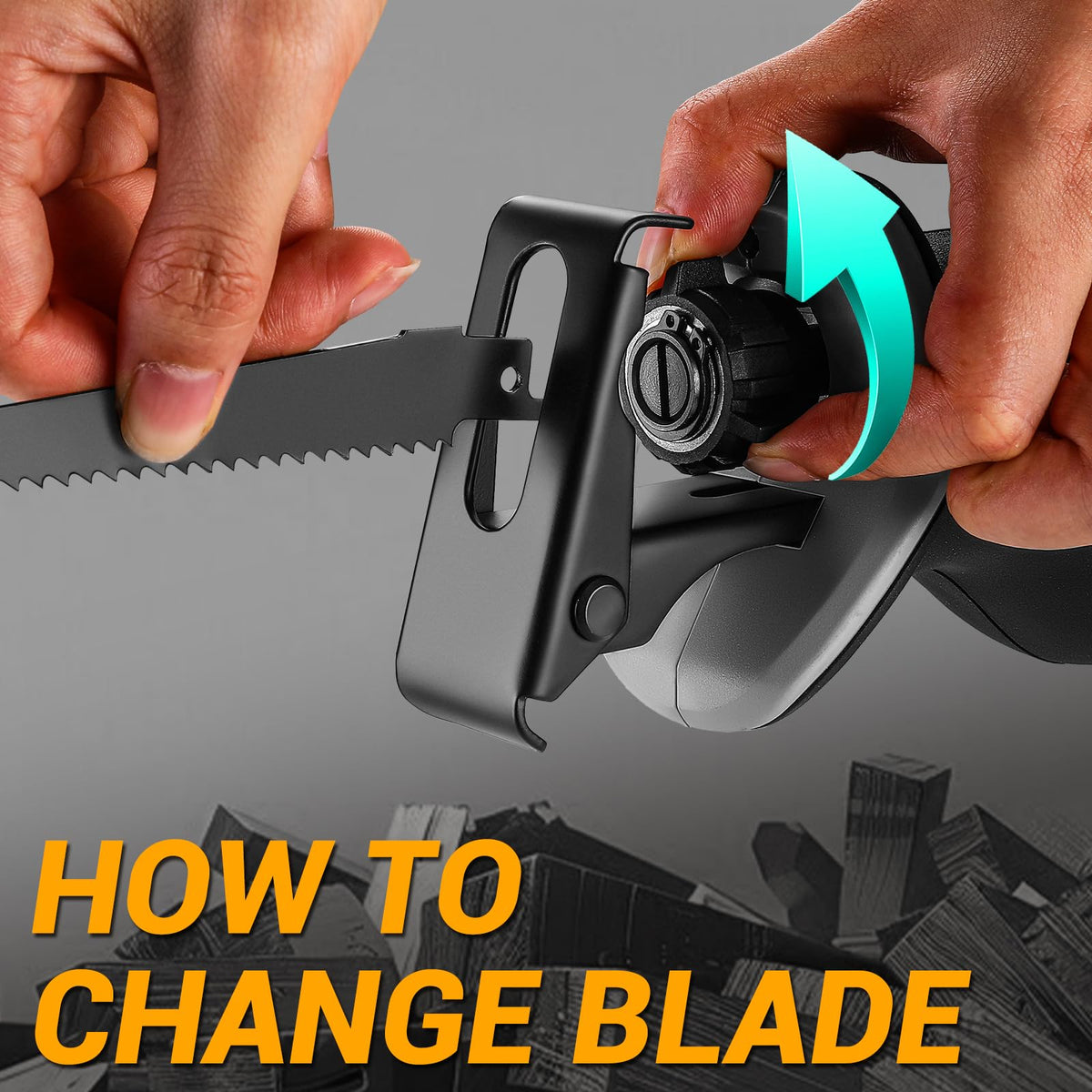 20V Cordless Reciprocating Saw with Battery and Charger V3795