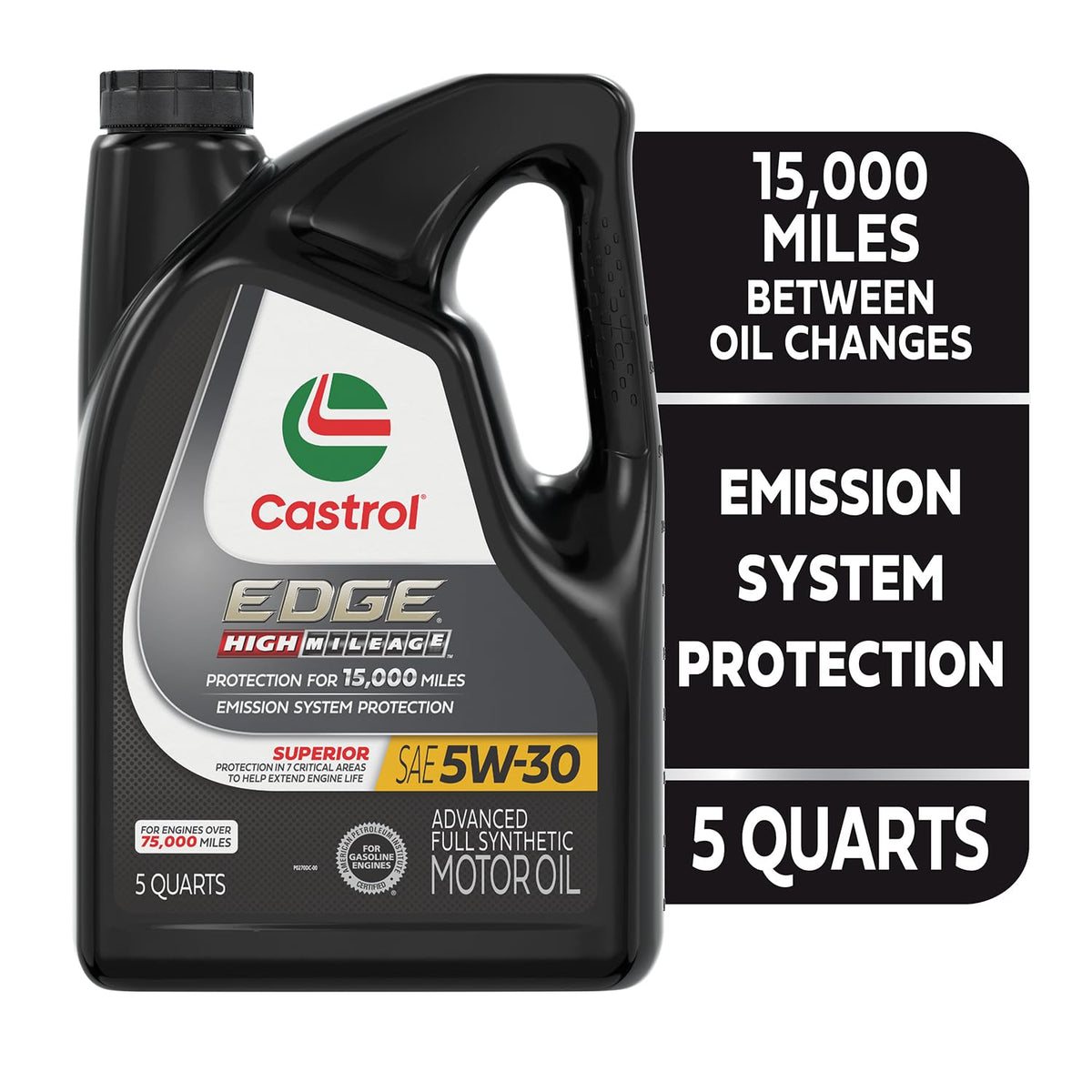 5W-30 Full Synthetic Motor Oil, 5 Quarts J13869