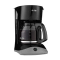 Black 12 Cup Coffee Maker with Glass Carafe H176