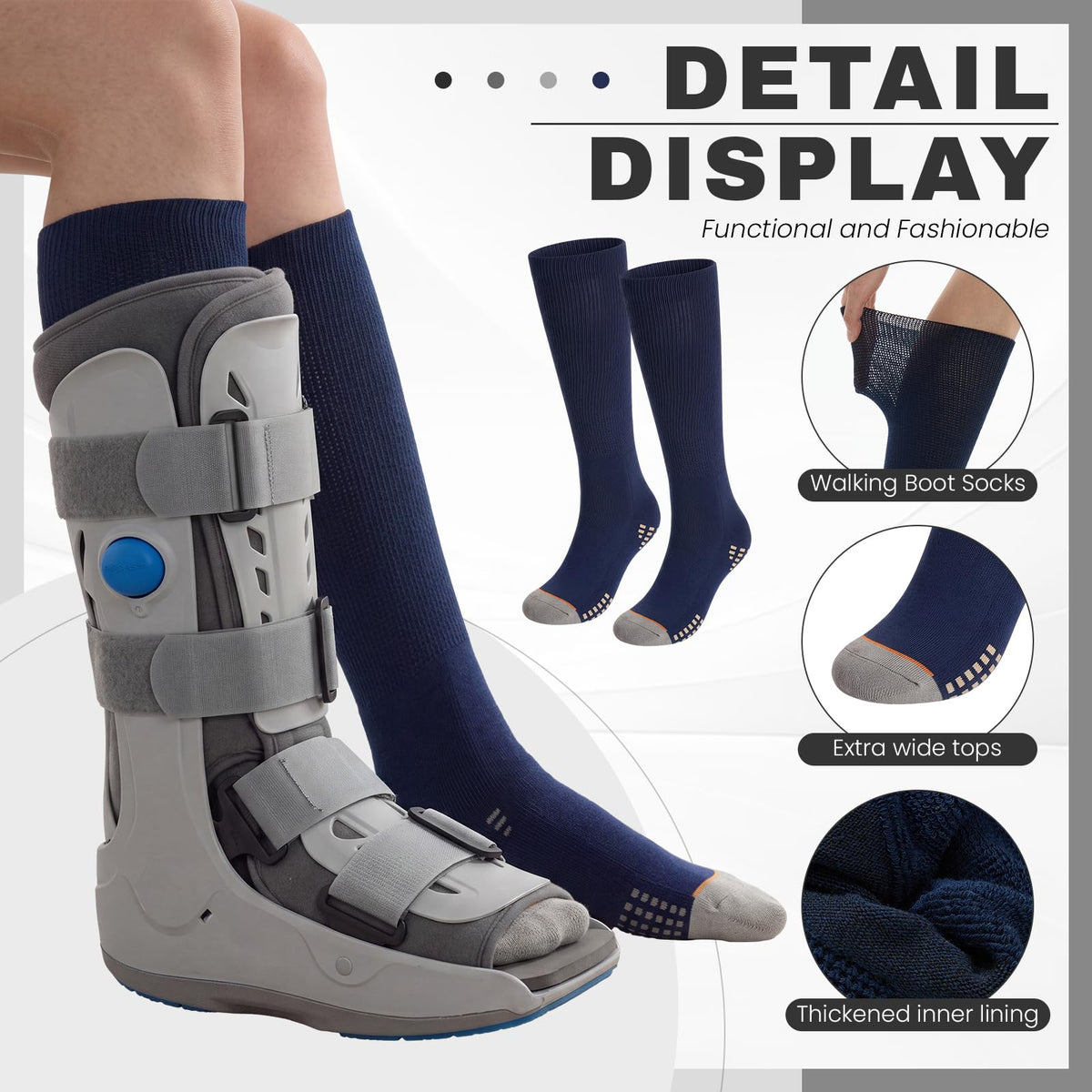 4 Pairs Walking Boot Socks P96895
