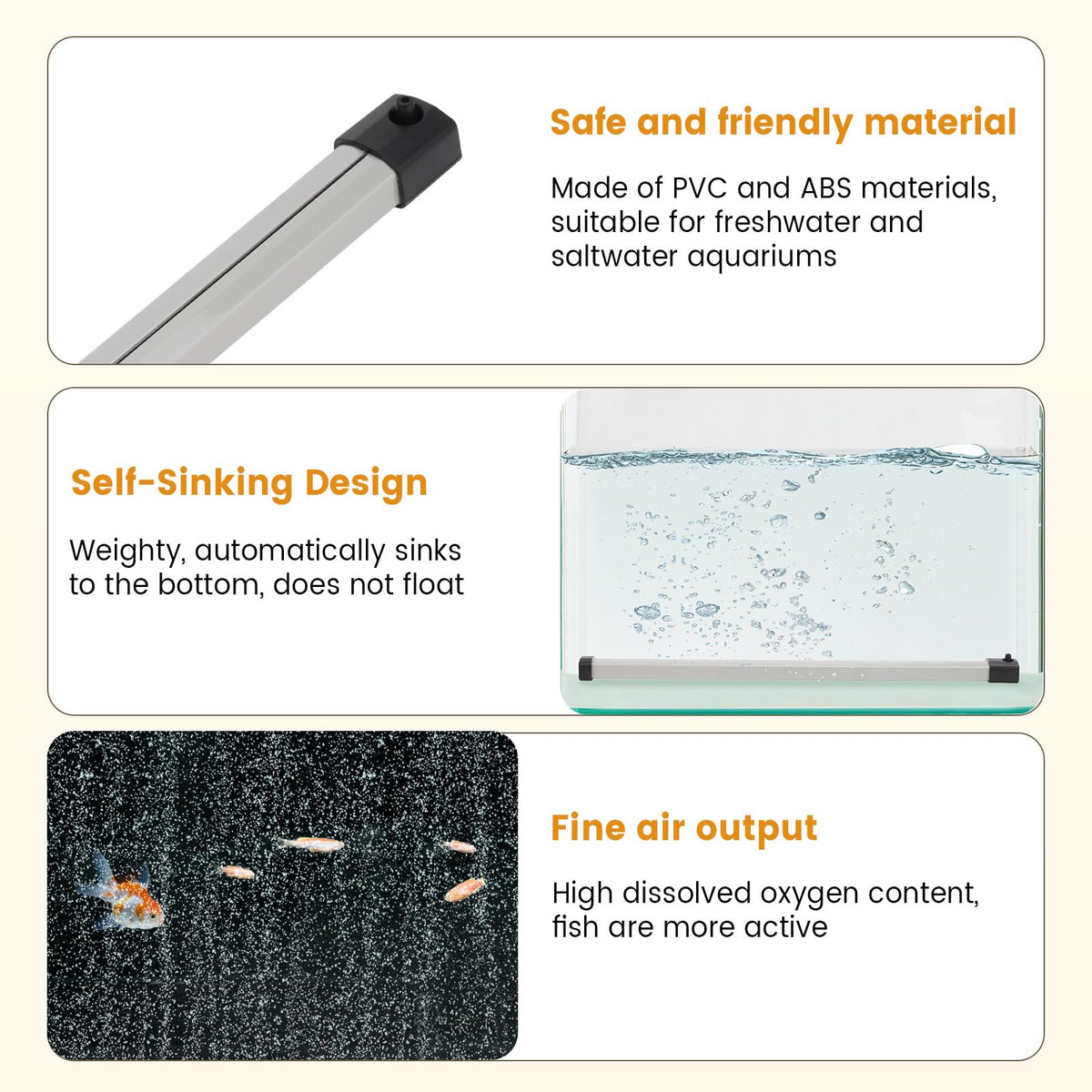 Aquarium Bubble Strip Air Stone Kit O805402