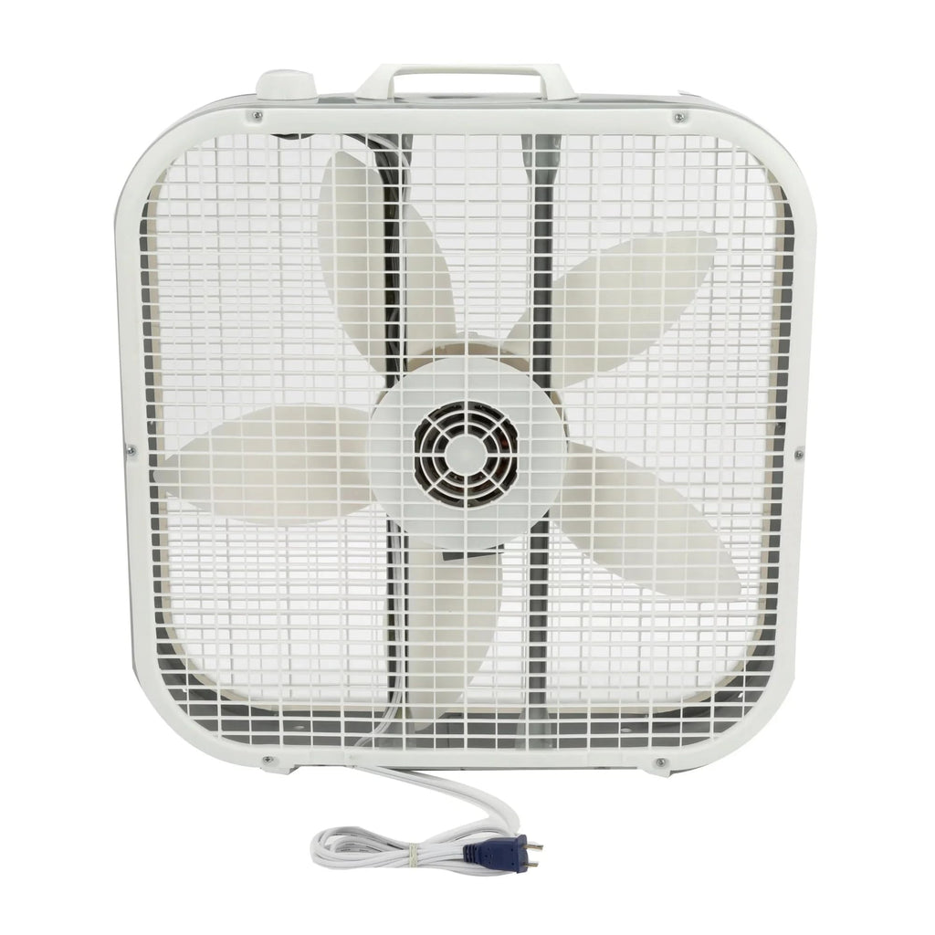 20" 3 Speeds White Portable Floor Fan C387042