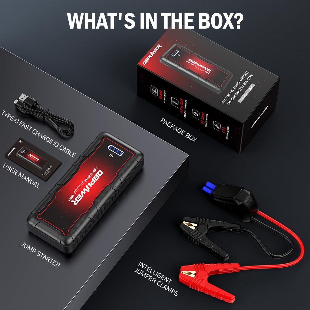 4000A Peak 88.8Wh Portable Car Jump Starter J12570
