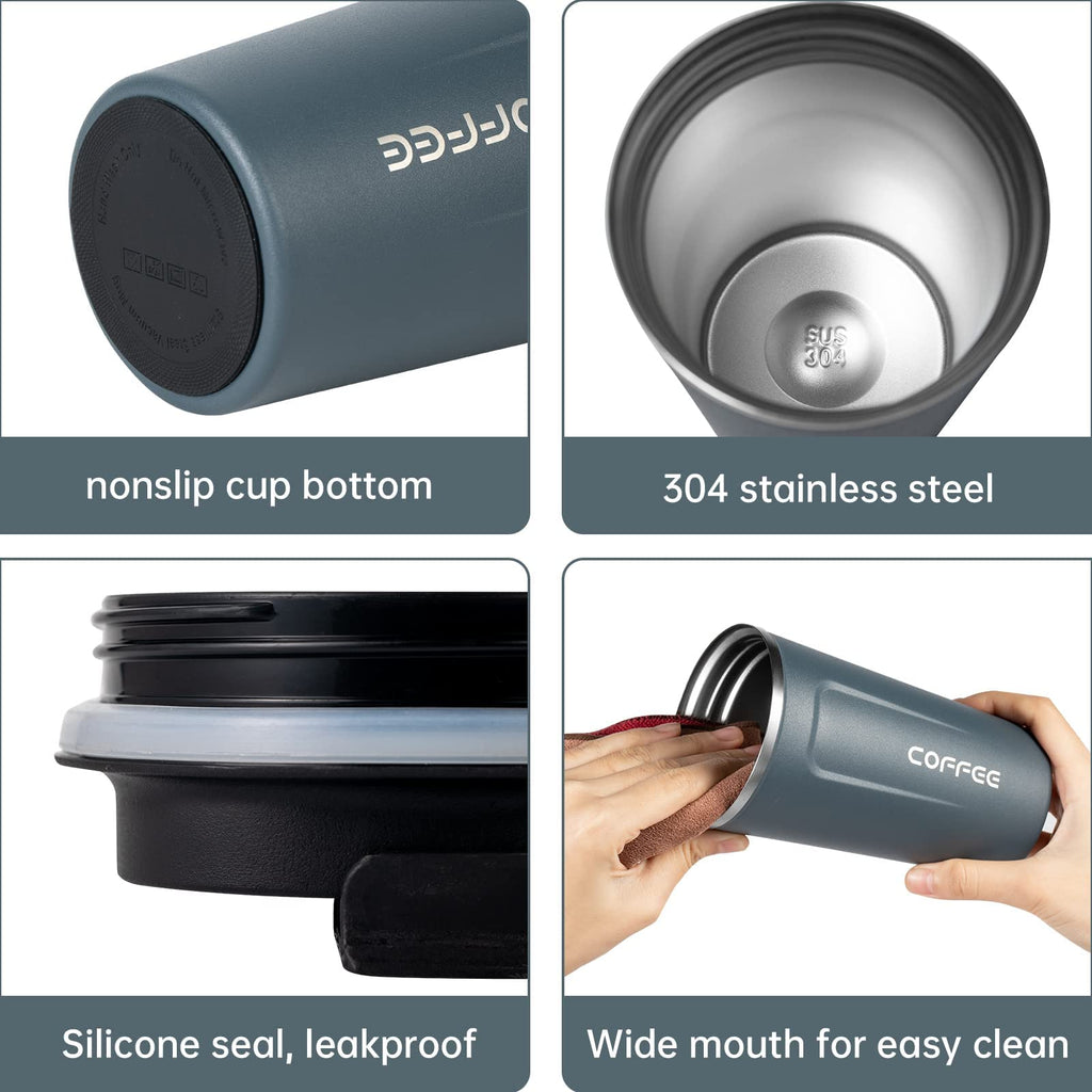 17oz Insulated Stainless Steel Travel Coffee Mug O55824