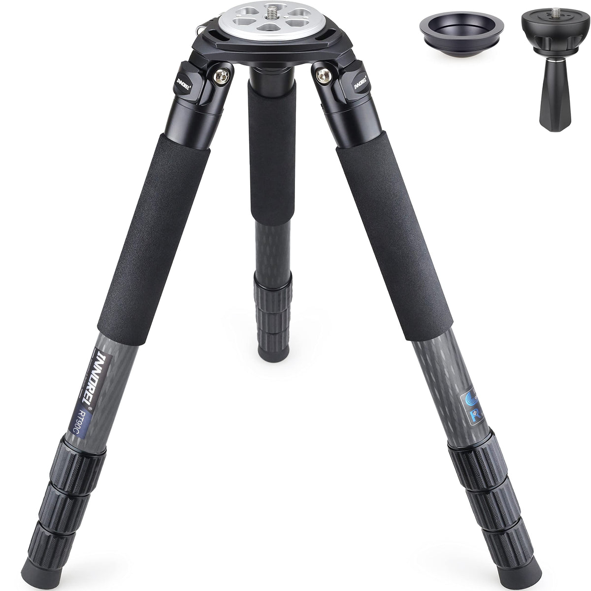 Carbon Fiber Heavy Duty Tripod with 75mm Bowl Adapter 63 inch Black L1238