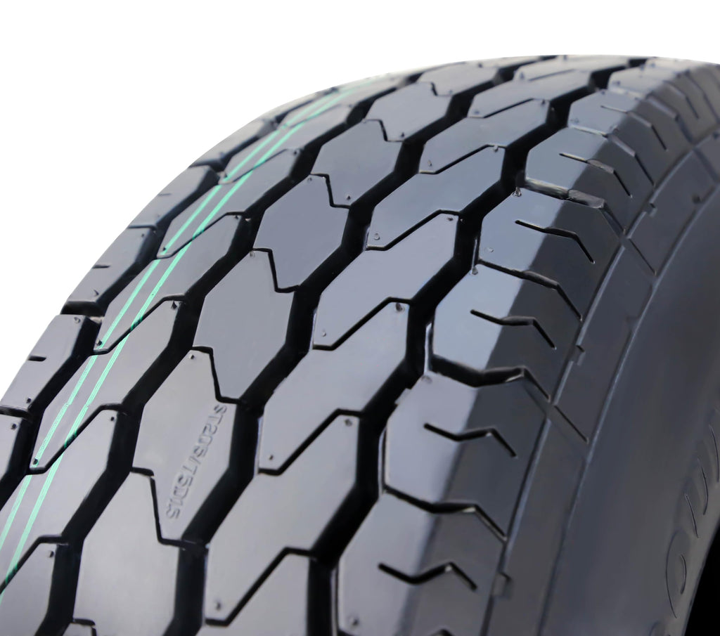 Trailer Tire Wheel ST205/75D15 6PR 101L 5X4.5 White Spoke Pk2 J80314