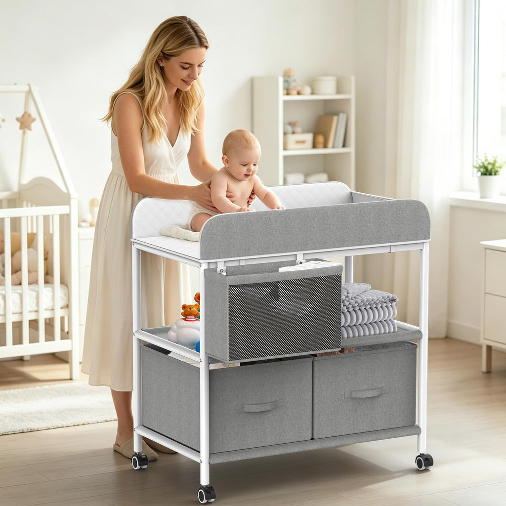 Portable Baby Changing Table with Wheels R4566