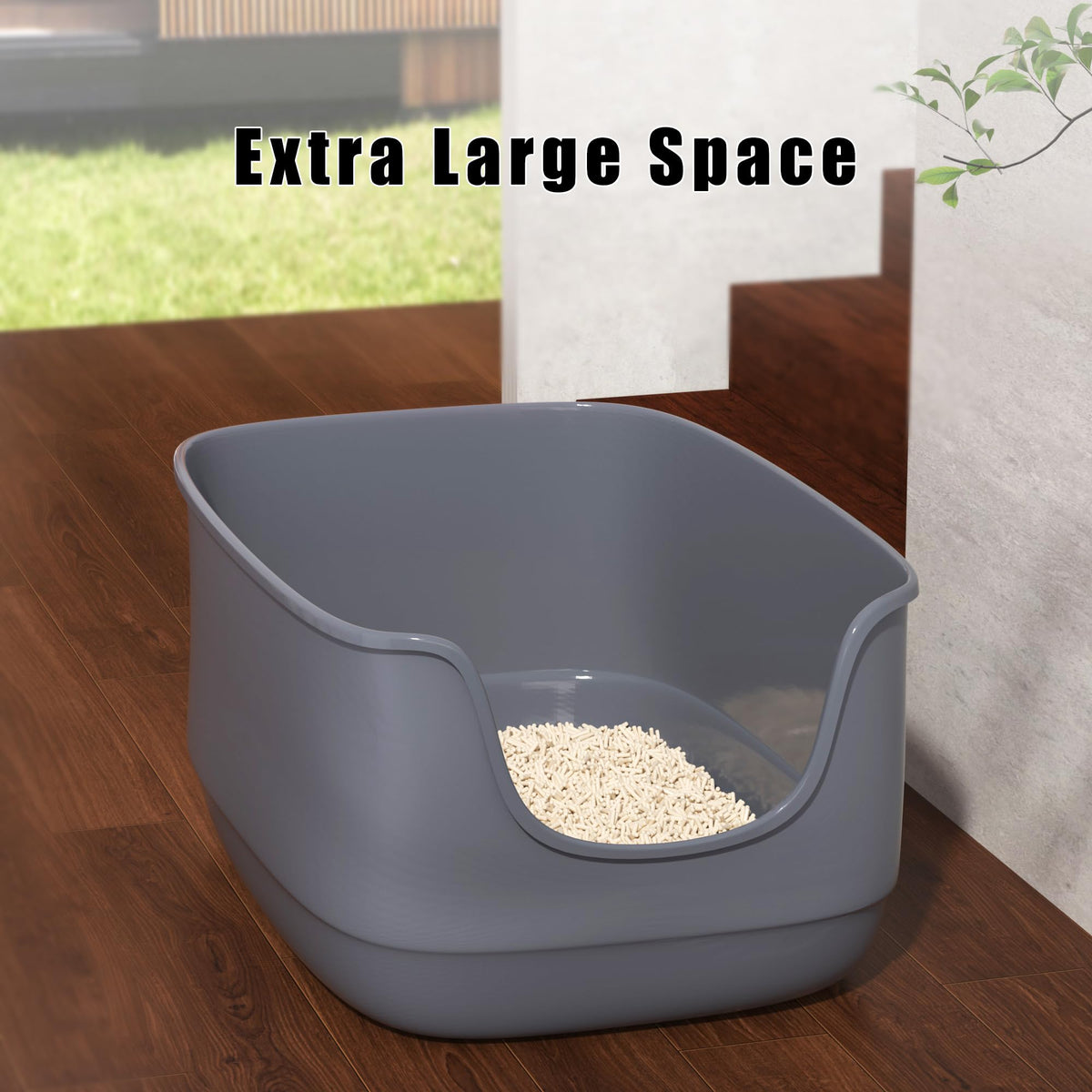Large High Sided Anti-Splashing Cat Litter Box G182