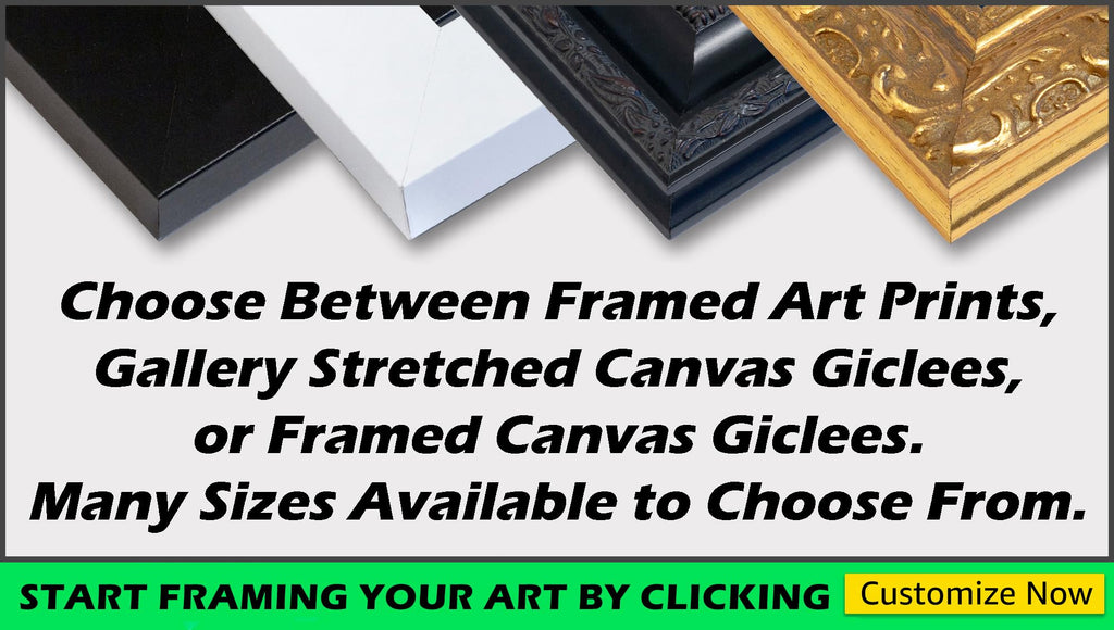 Custom Framed Art Print Giclee Print or Canvas L6802