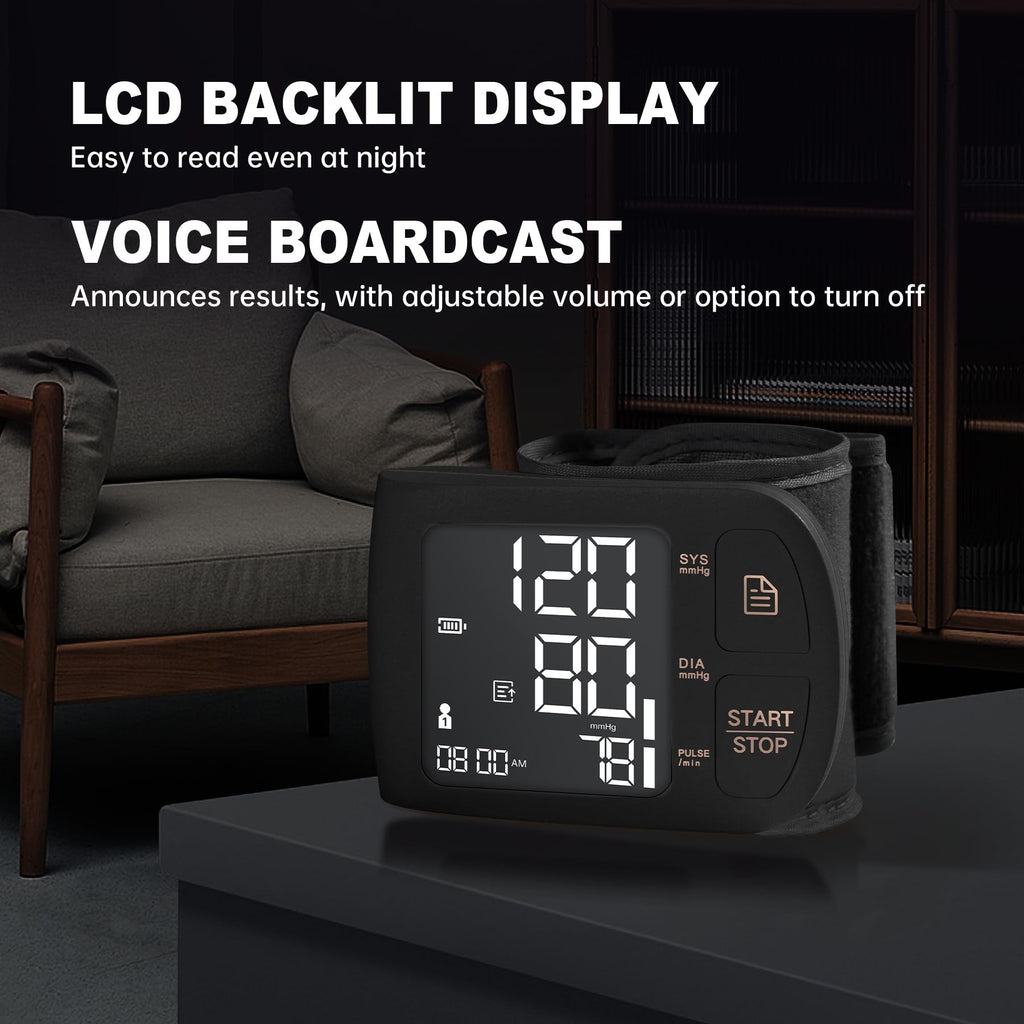 Blood Pressure Monitor Bluetooth with Carrying Case, Black Y874