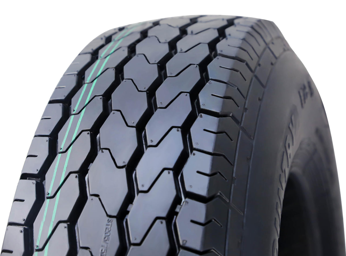 Trailer Tire Wheel ST205/75D15 6PR 101L 5X4.5 White Spoke Pk2 J80314