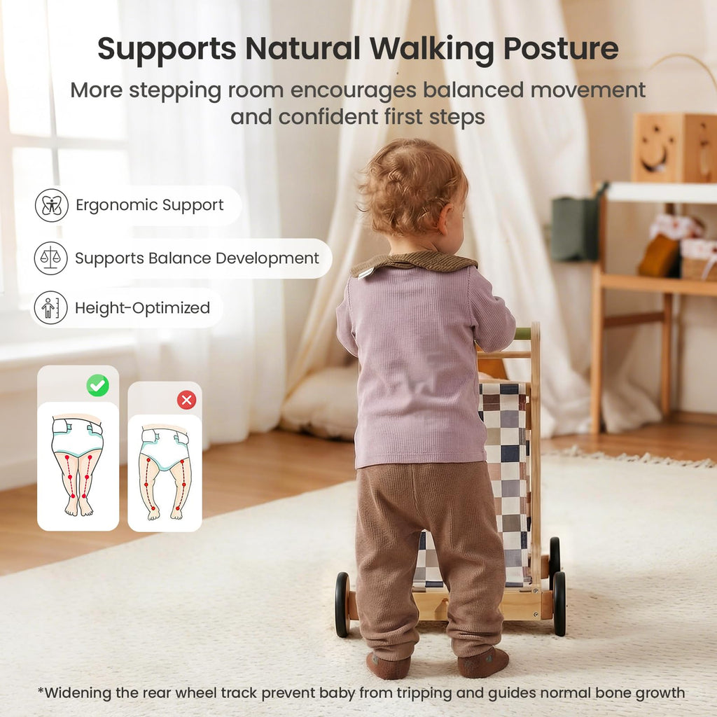 Wooden Baby Walker with Wheels N463396