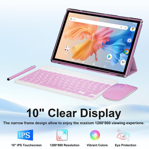 10 inch 2 in 1 Android Tablet with Keyboard 8GB RAM 32GB ROM C83796