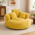 Oversized Mustard Yellow Bean Bag Chair U751002