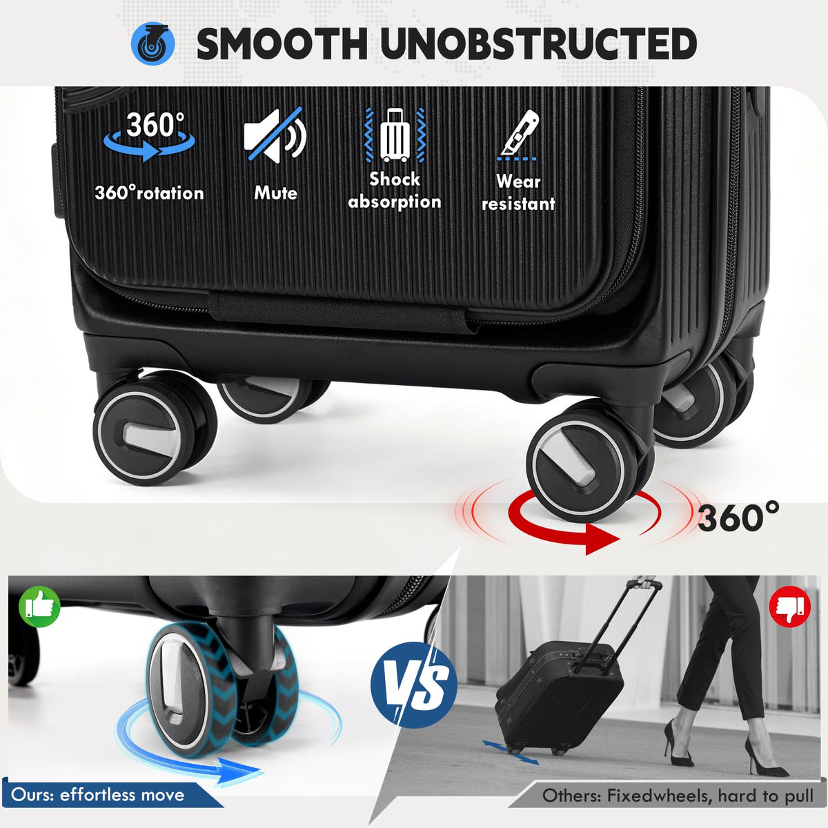 20 Inch Expandable Carry on Luggage X510