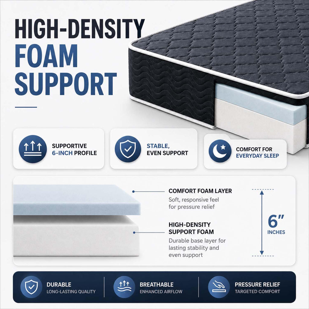 6 Inch Twin Memory Foam Mattress Z9596