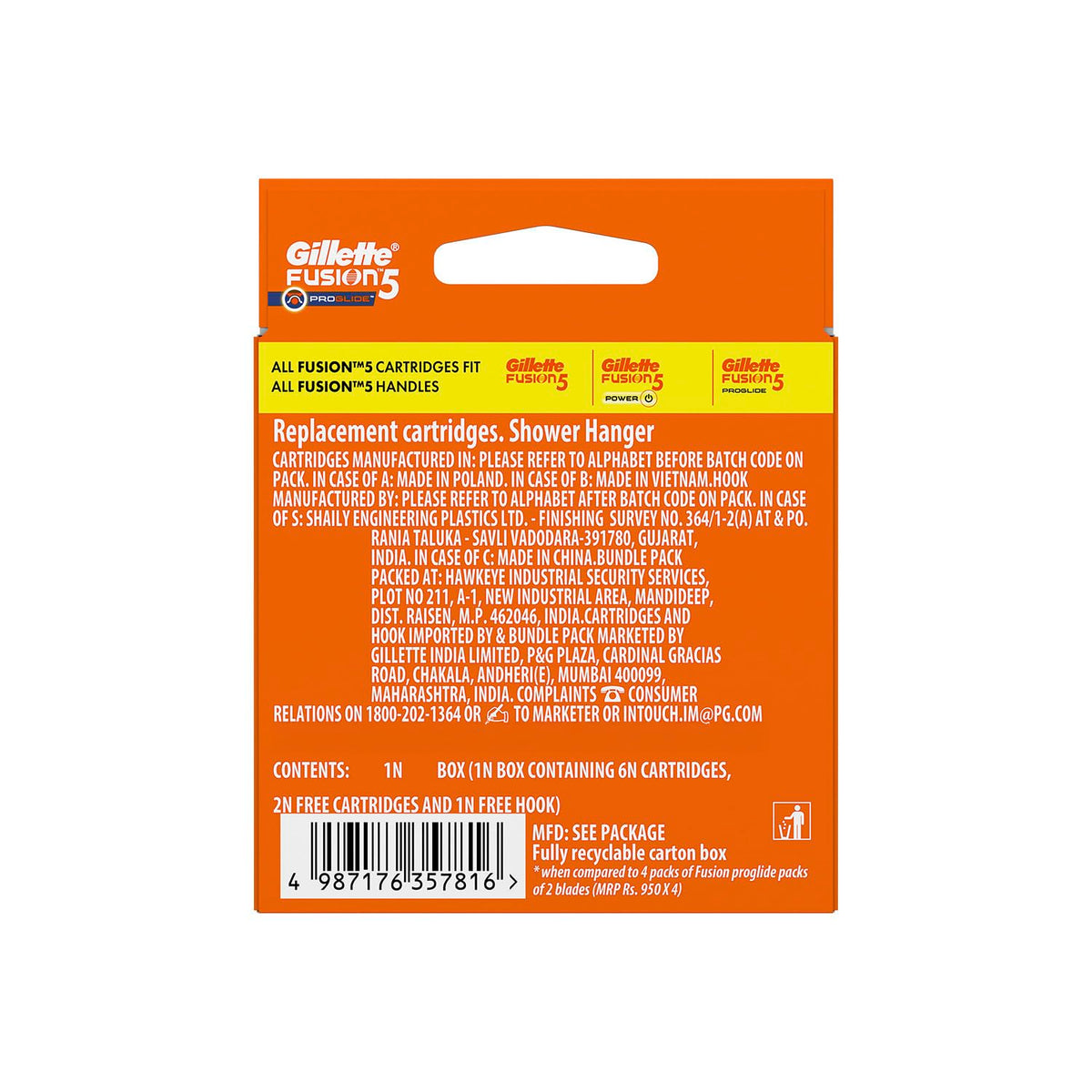 Men's Razor Blades 8 Blade Refills X781285