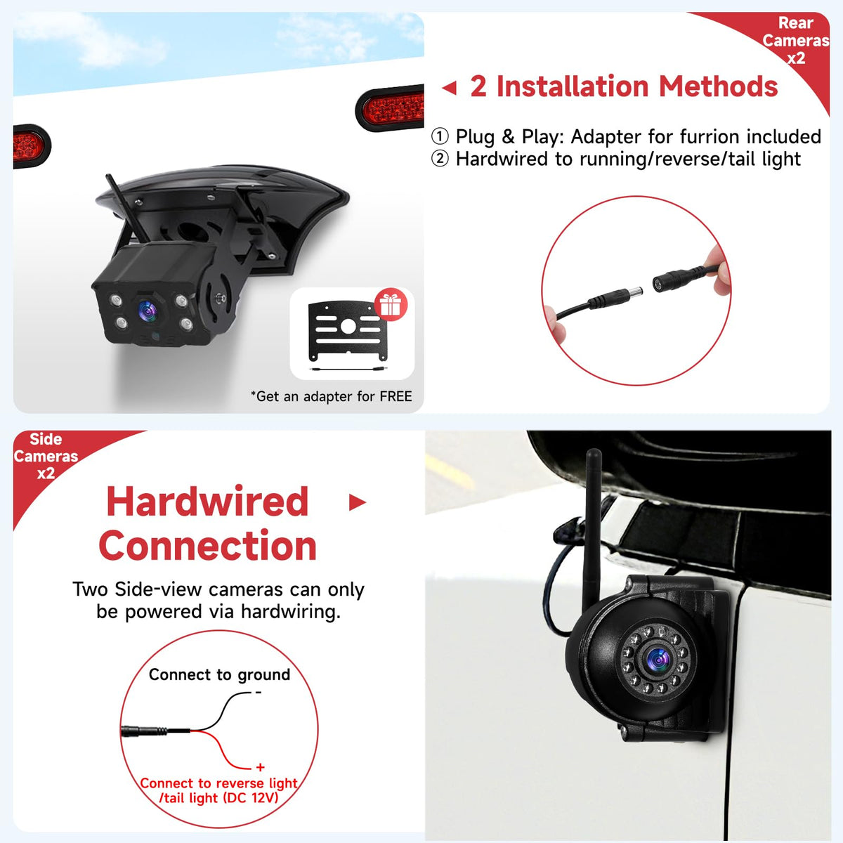 Wireless RV Backup Camera System V4974