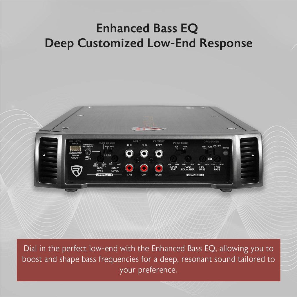 4-Channel Class A/B Car Amplifier 2400W Peak N582