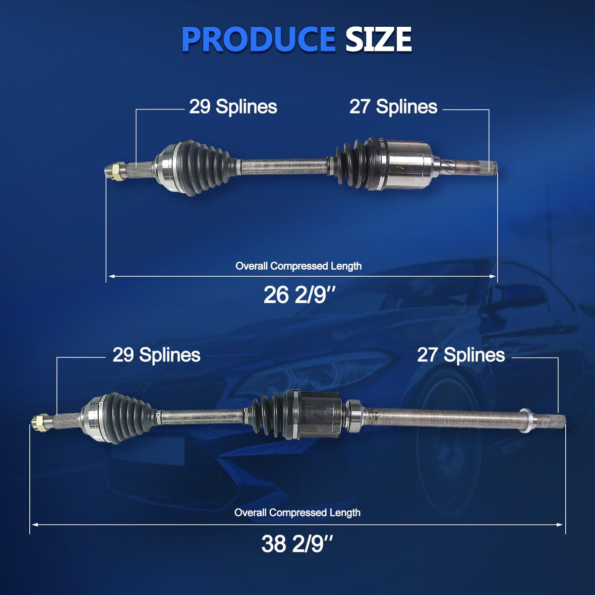 CV Axle Joint AWD Replacement B3867