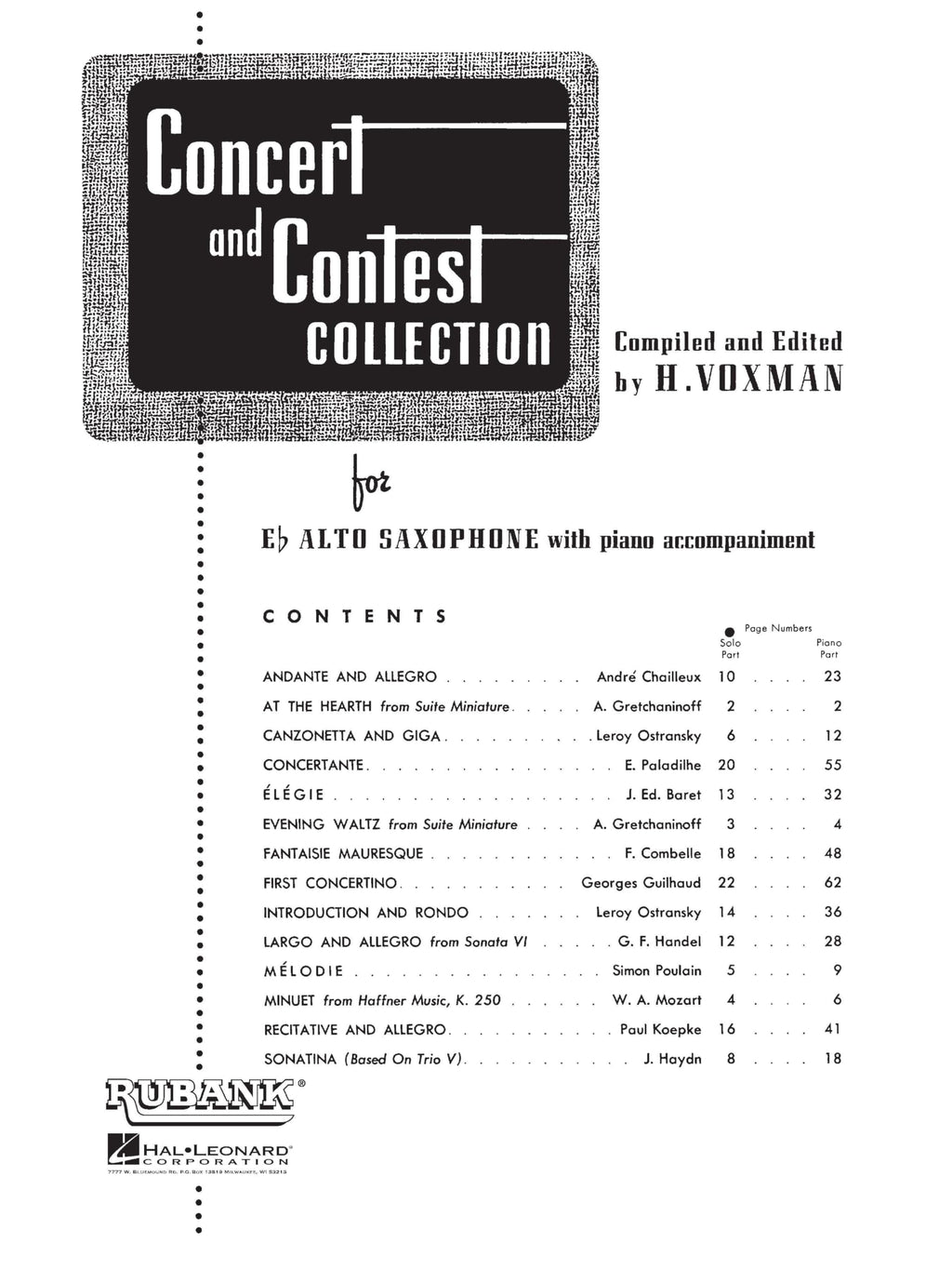 Alto Saxophone Songbook and Sheet Music Y40461