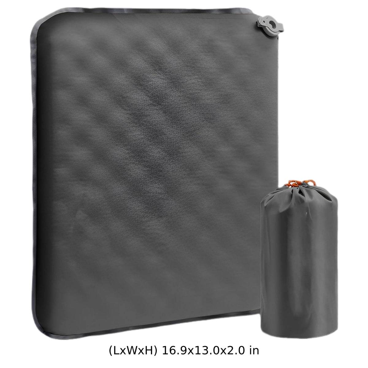2 Pcs Inflatable Seat Cushion, 16.9 x 13 in Nylon TPU G827383