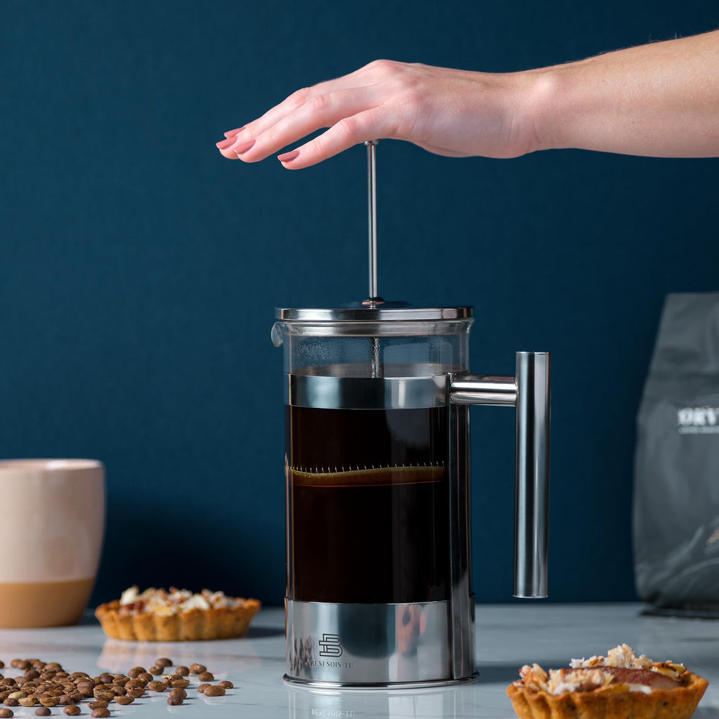 34 oz Borosilicate Glass French Press Coffee Maker C540