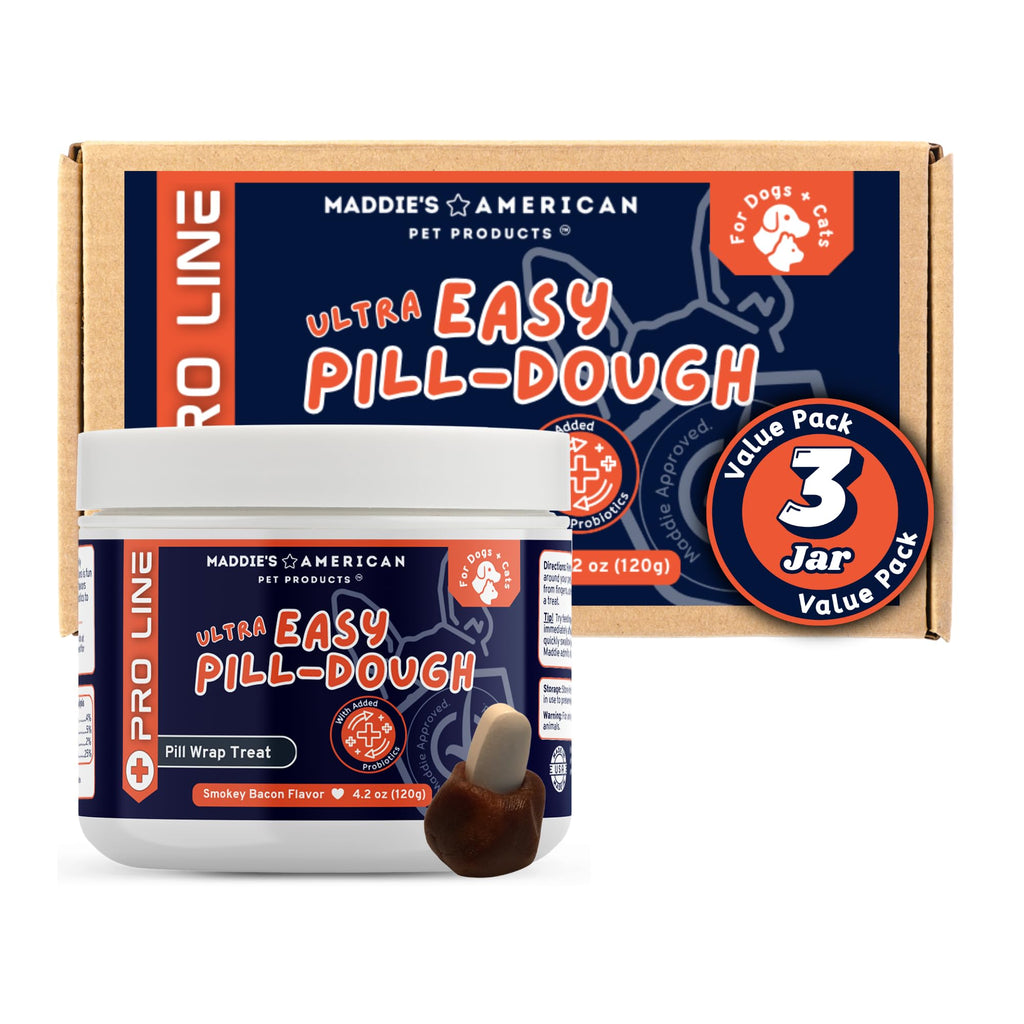 Probiotic Pill-Dough Treat Paste Wrap 3 Pack Bacon Y35660