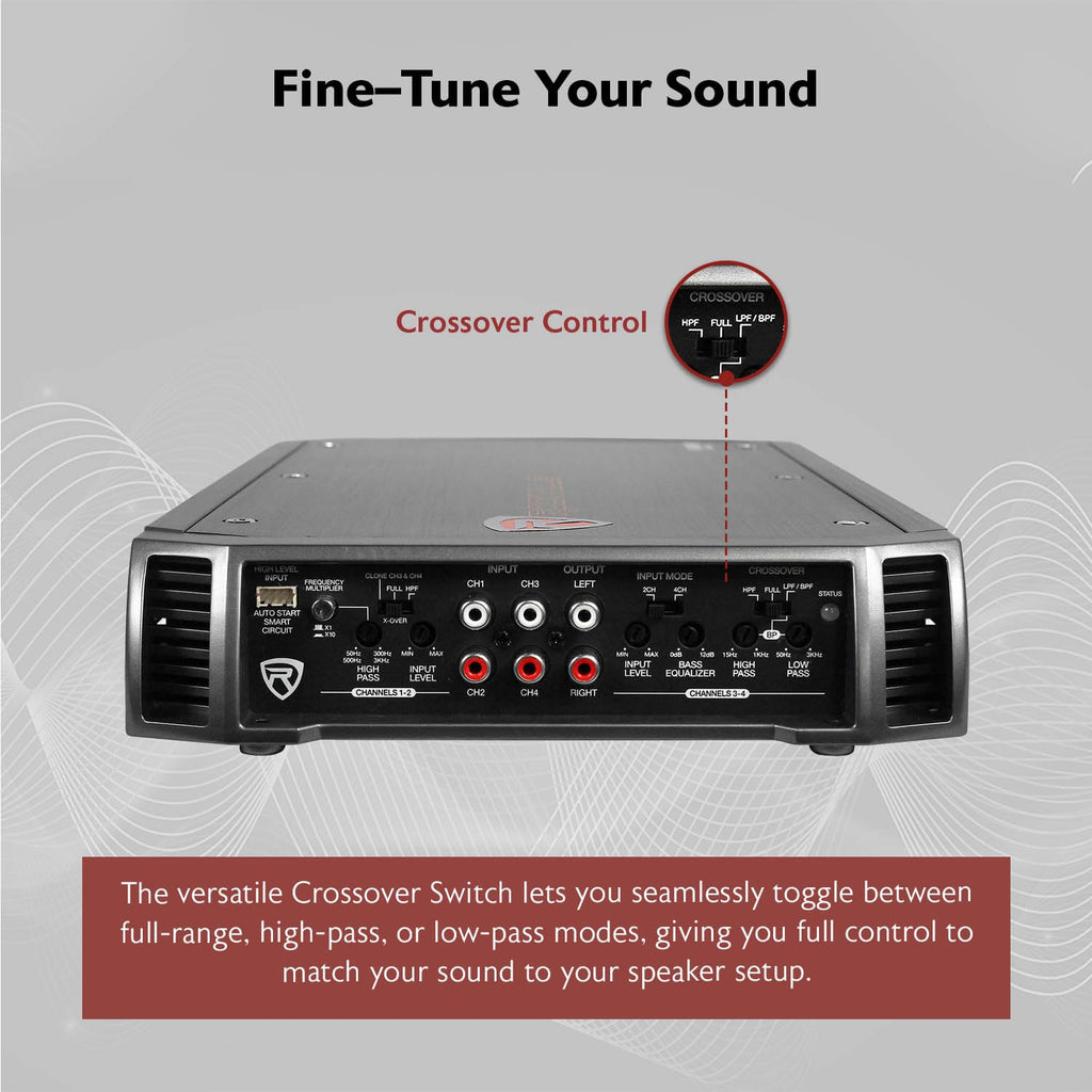 4-Channel Class A/B Car Amplifier 2400W Peak N582