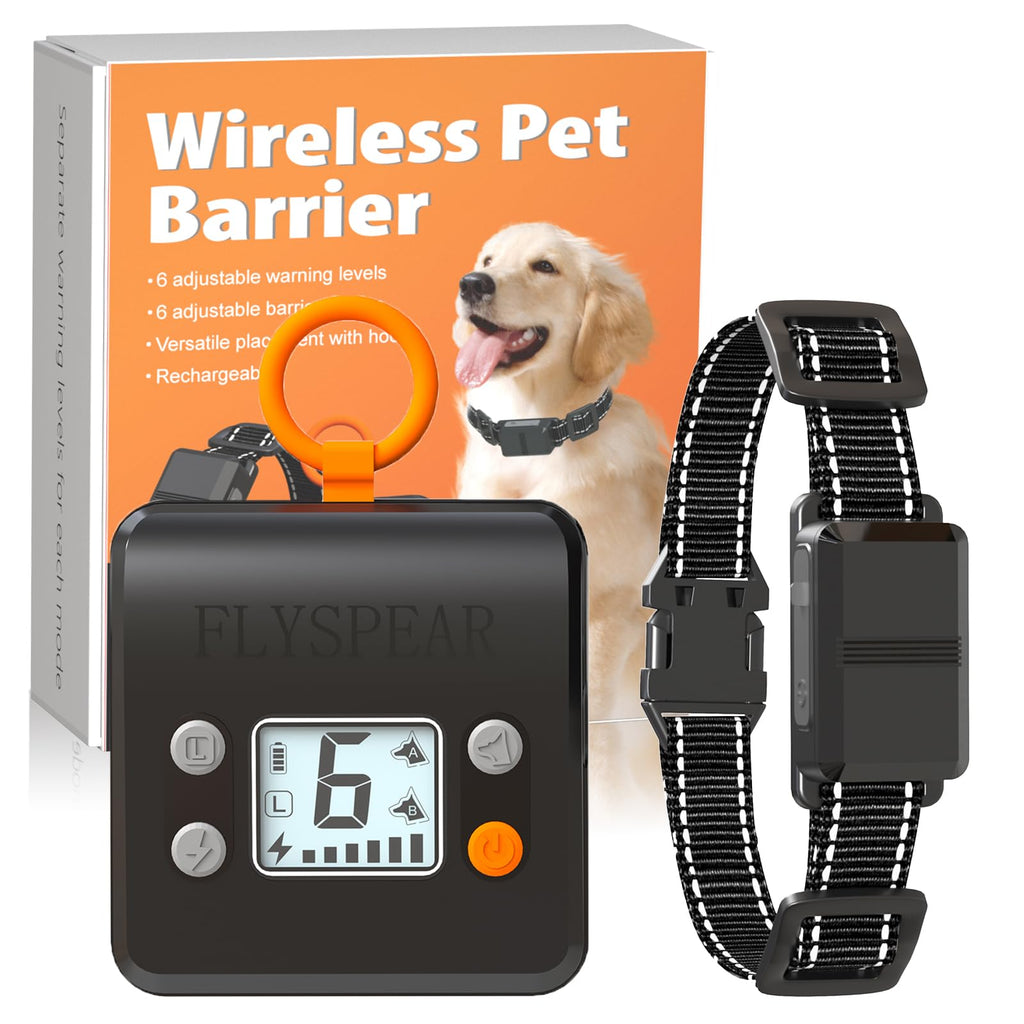 Wireless Rechargeable Indoor Pet Barrier with 6 Adjustable Range A42778