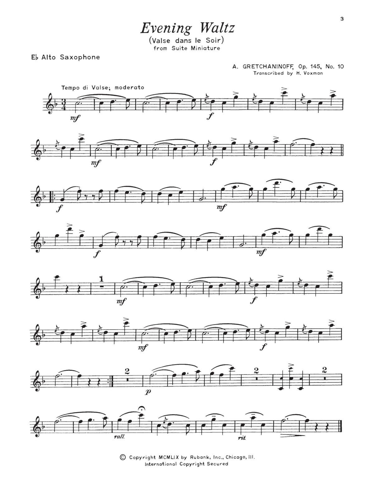 Alto Saxophone Songbook and Sheet Music Y40461