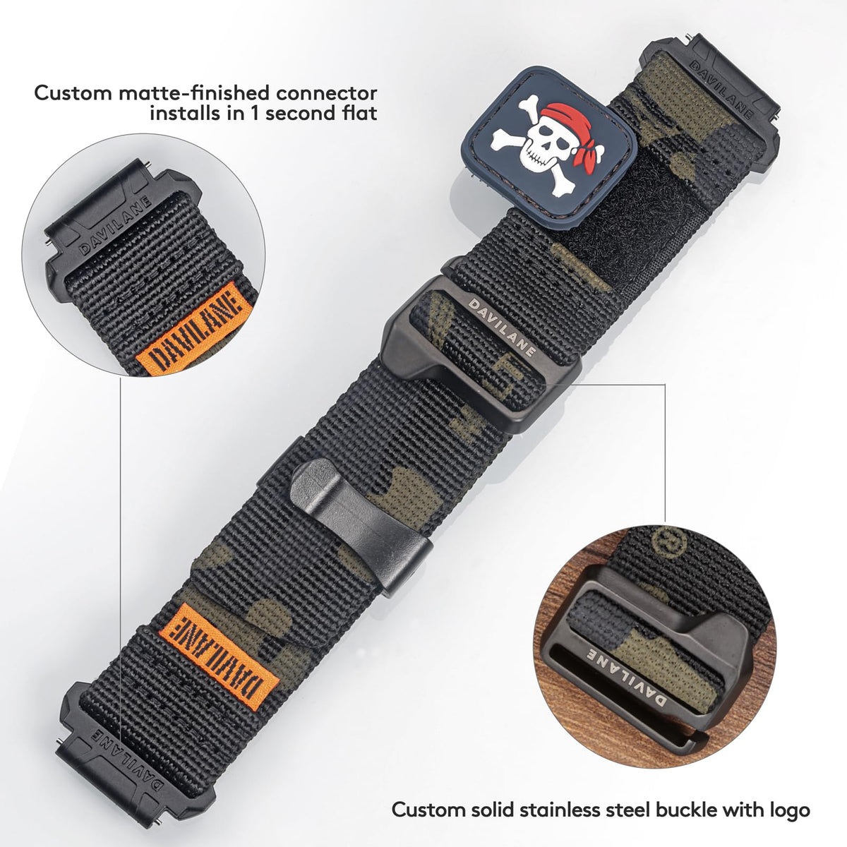 20/22mm Quick Release Watch Band D40396