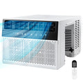 U-Shaped 10,000BTU Window Air Conditioner with Full Window View, Ivory White S622875