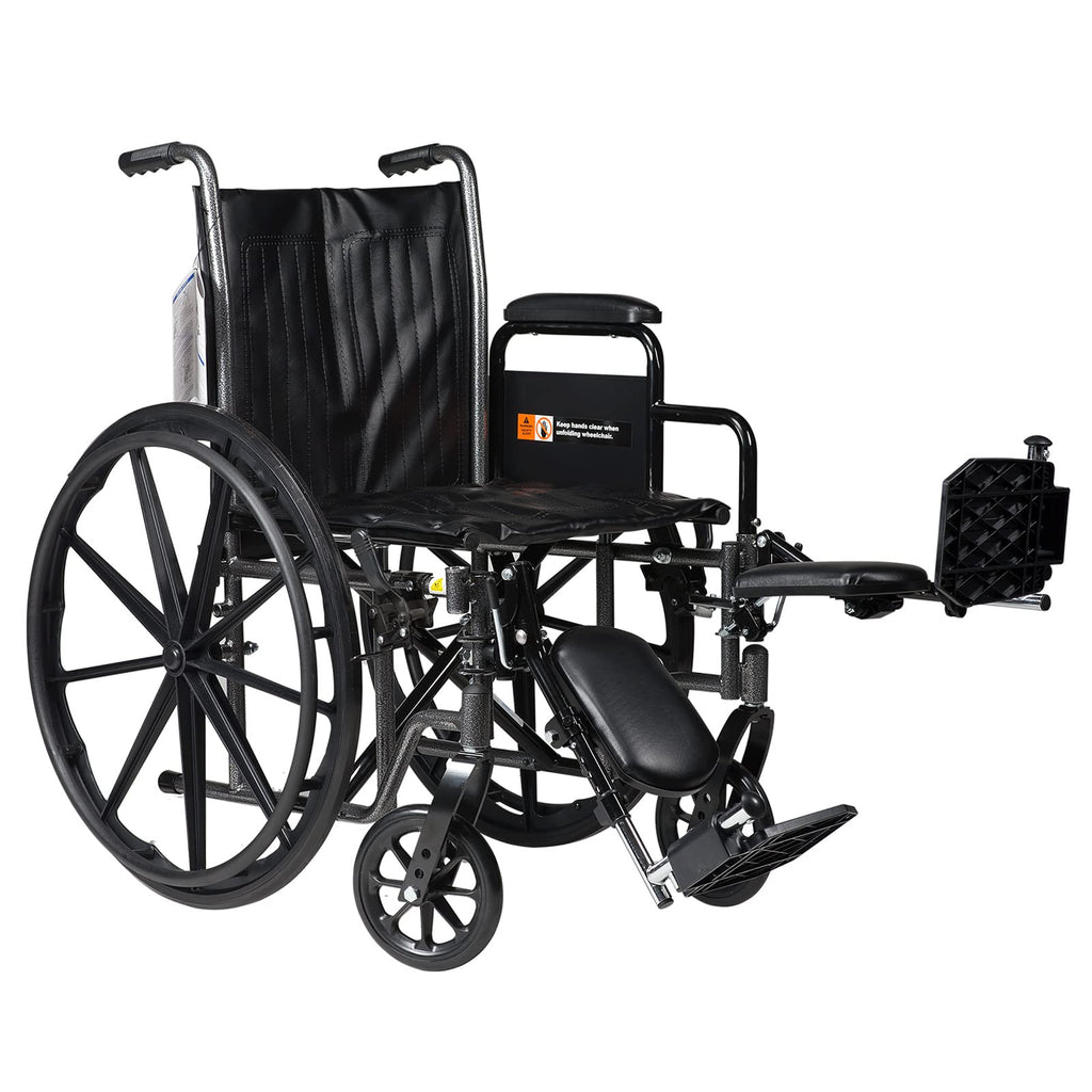 Silver Wheelchair with Detachable Desk Arms & Elevating Leg Rests B7849