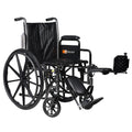 Silver Wheelchair with Detachable Desk Arms & Elevating Leg Rests B7849