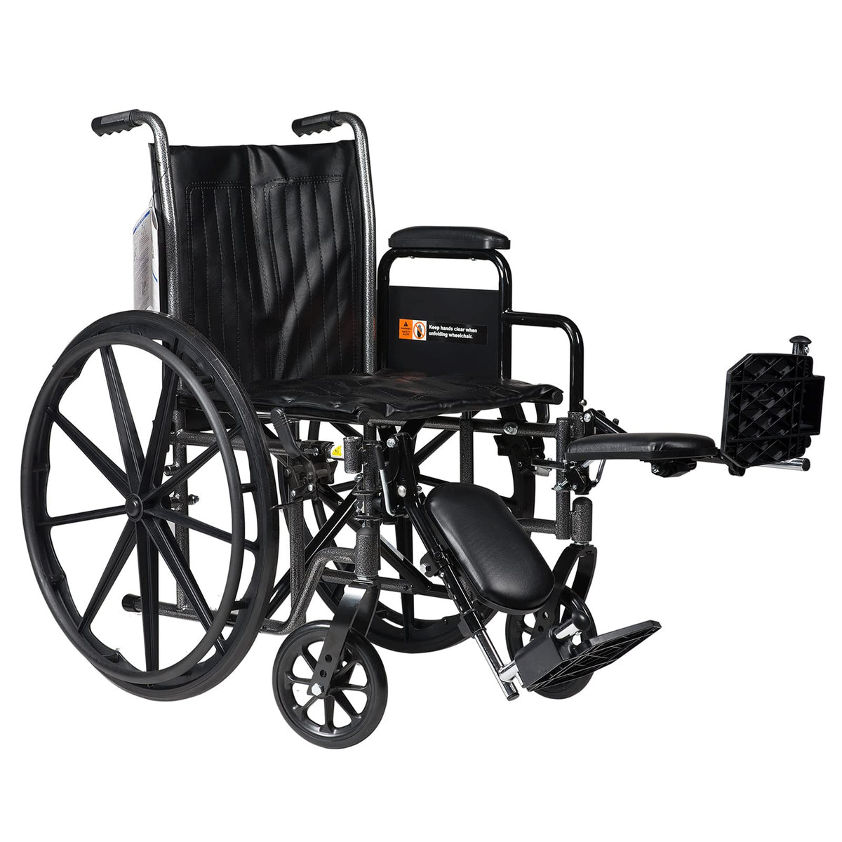 Silver Wheelchair with Detachable Desk Arms & Elevating Leg Rests B7849