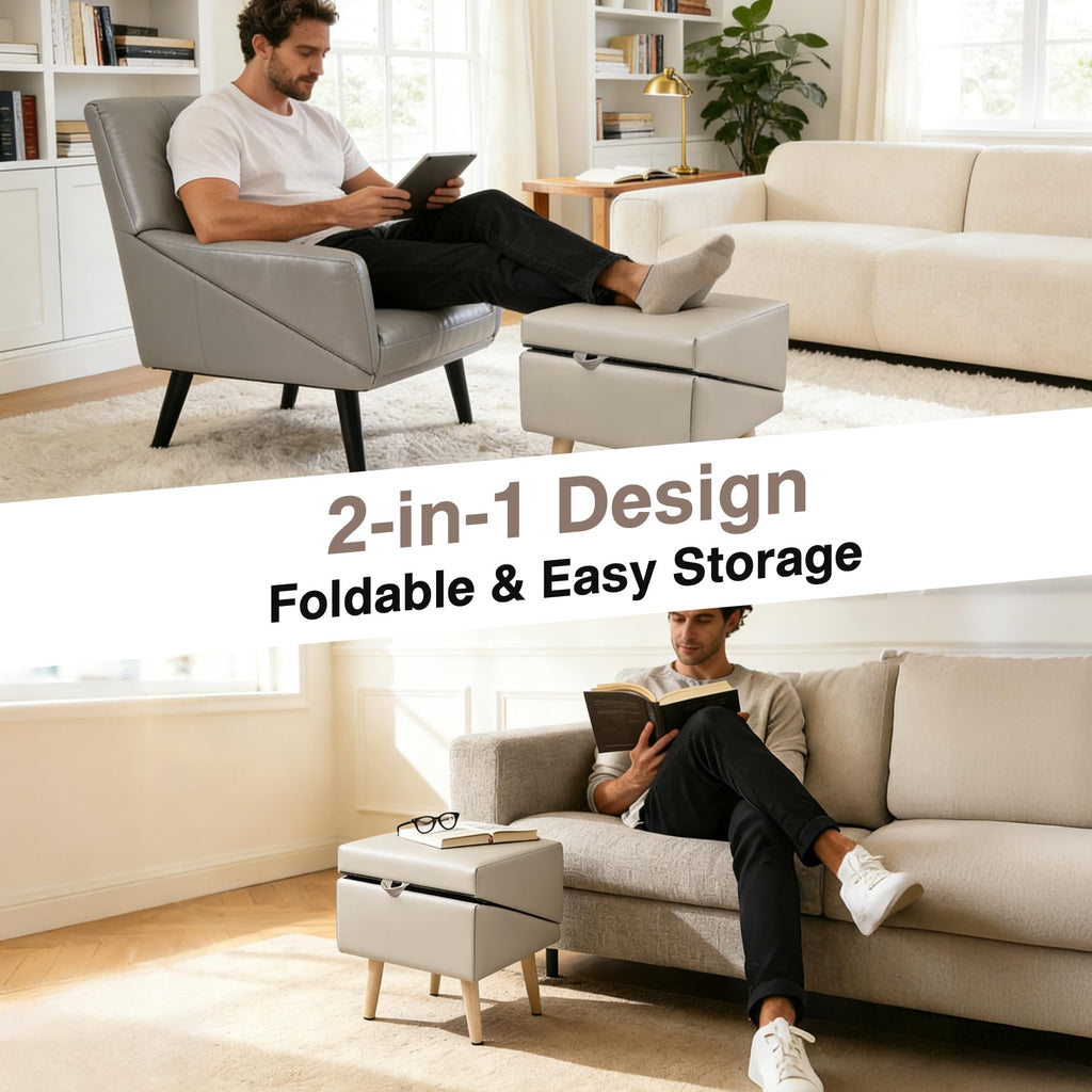 Foldable Non-Slip Wooden Dog Ramp Ottoman Y4295