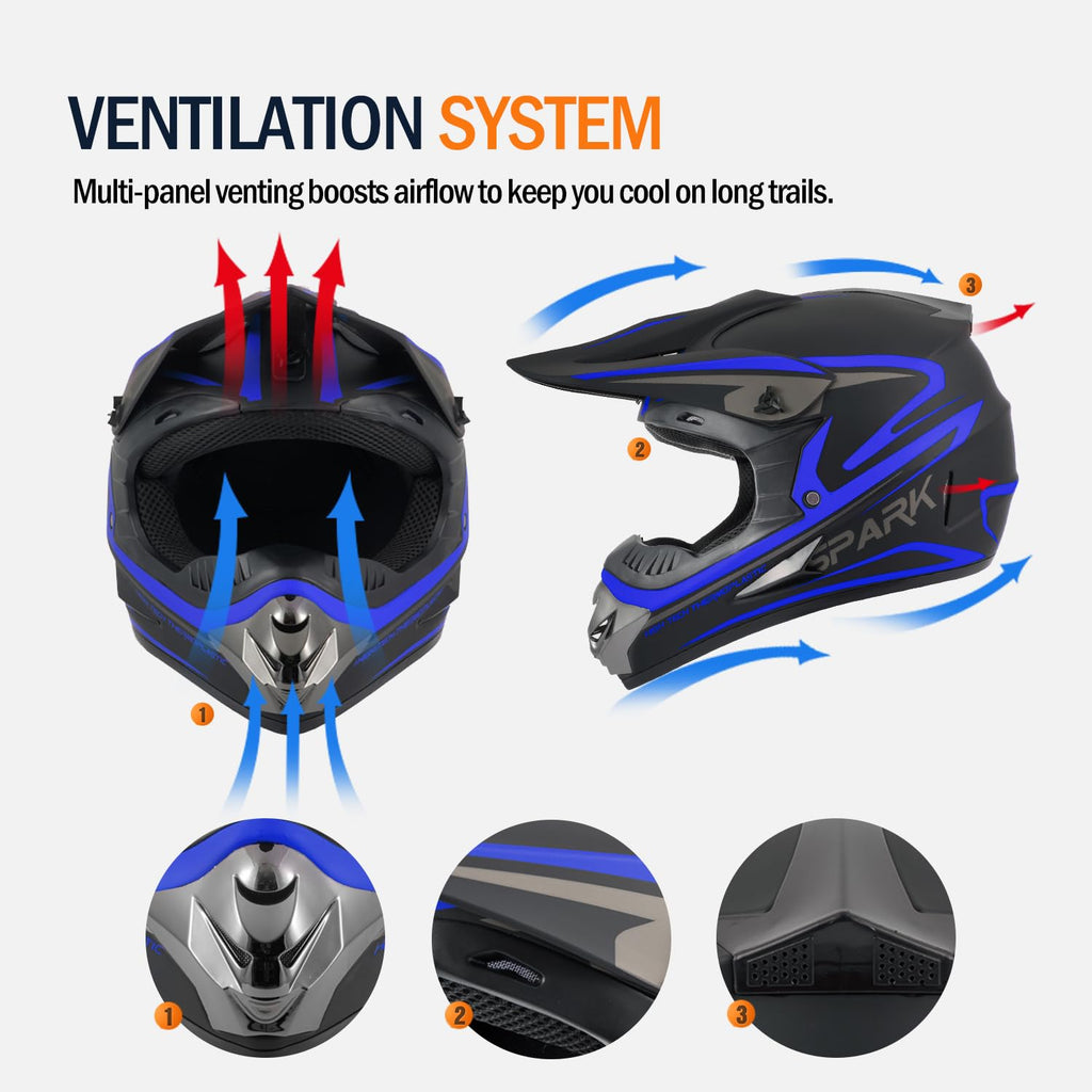 Kids Motocross Full Face Helmet Z148650