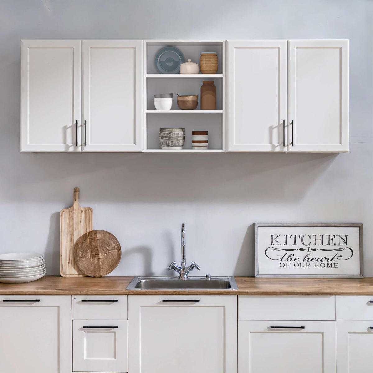 White Wooden Wall Cabinet P3442