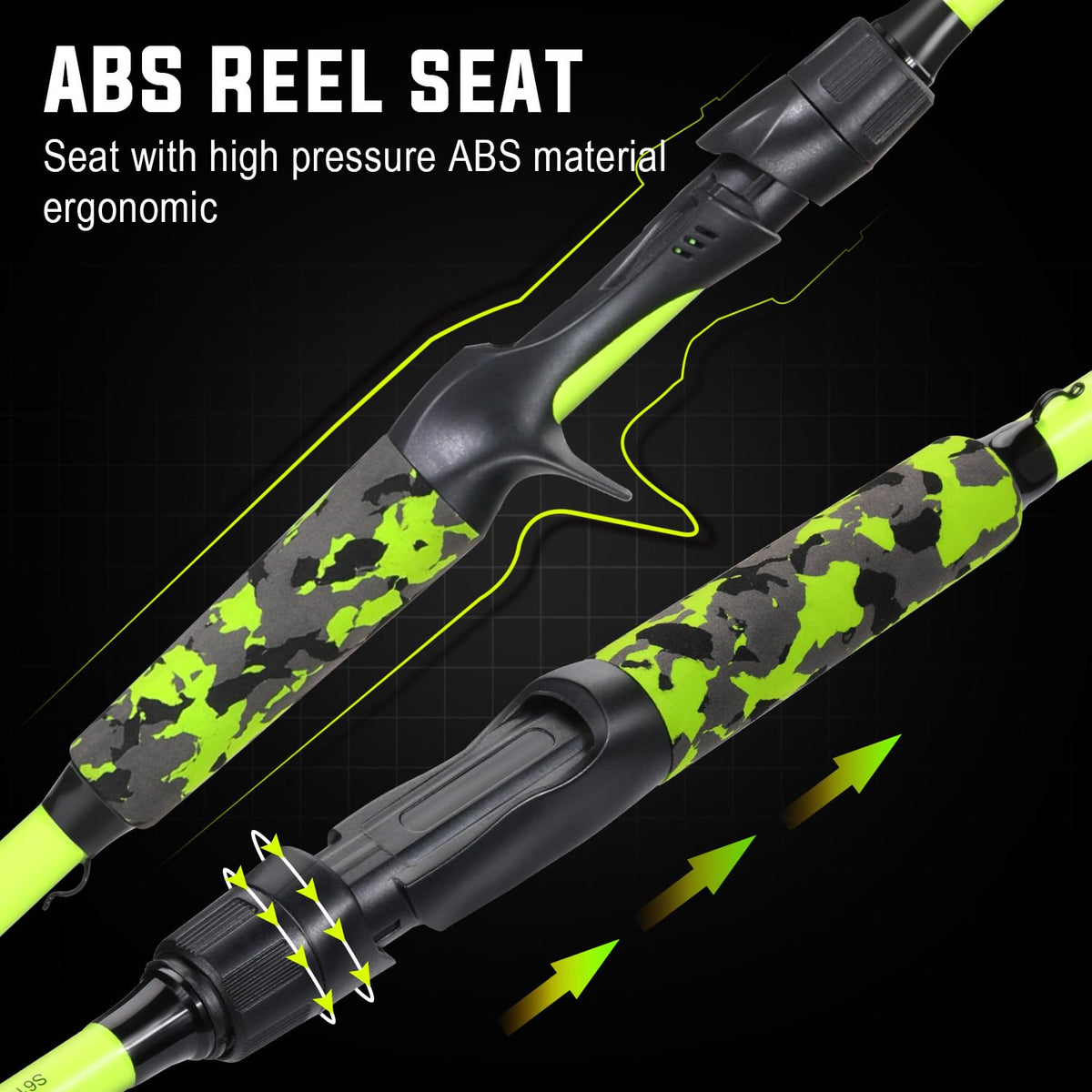 2-Piece Graphite Casting & Spinning Fishing Rod E4387