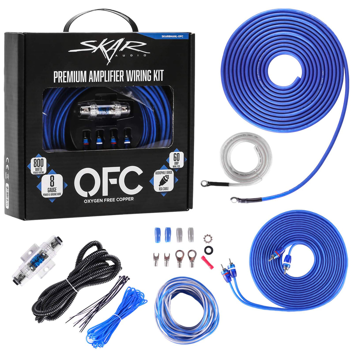 8 Gauge OFC Amplifier Installation Wiring Kit K66382