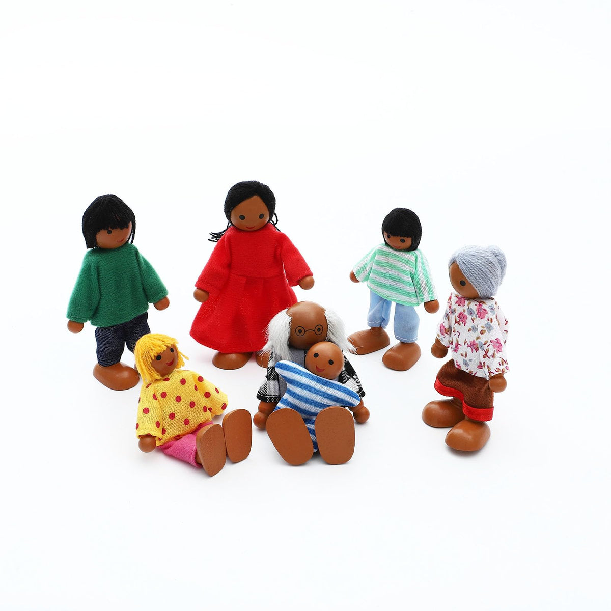 Wooden Dollhouse Family Set 23 Pieces K5223