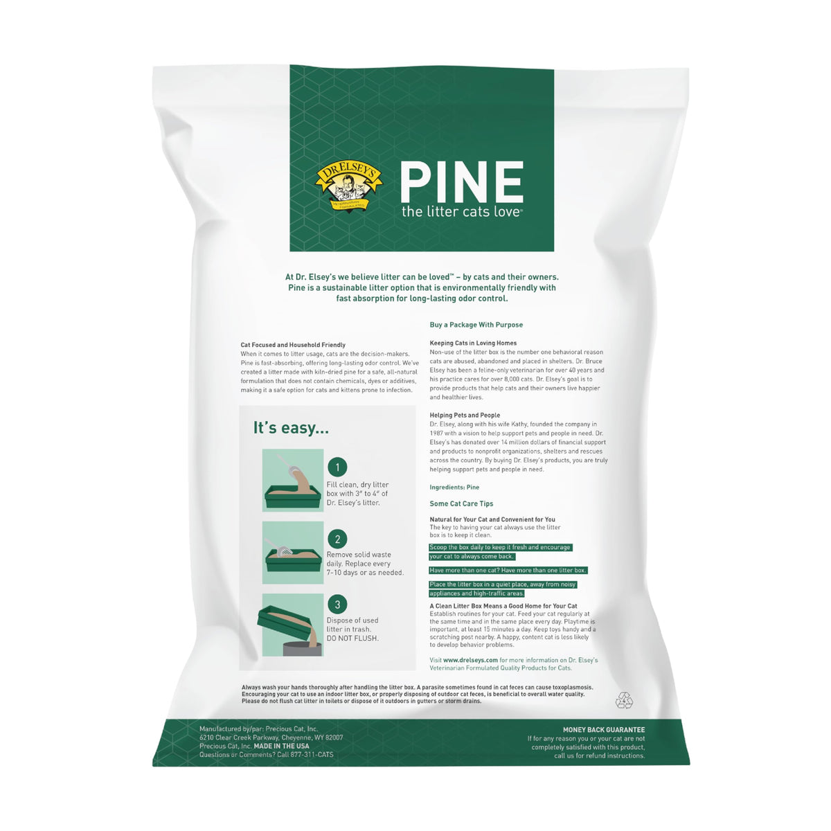 All-Natural Kiln-Dried Pine Cat Litter 40 lb. Bag U963
