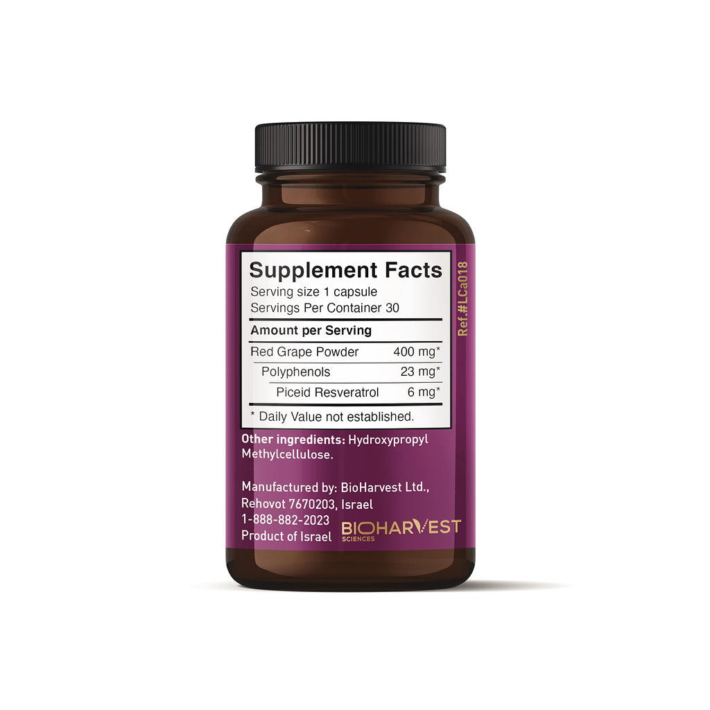 Resveratrol Capsules 30 Count F458