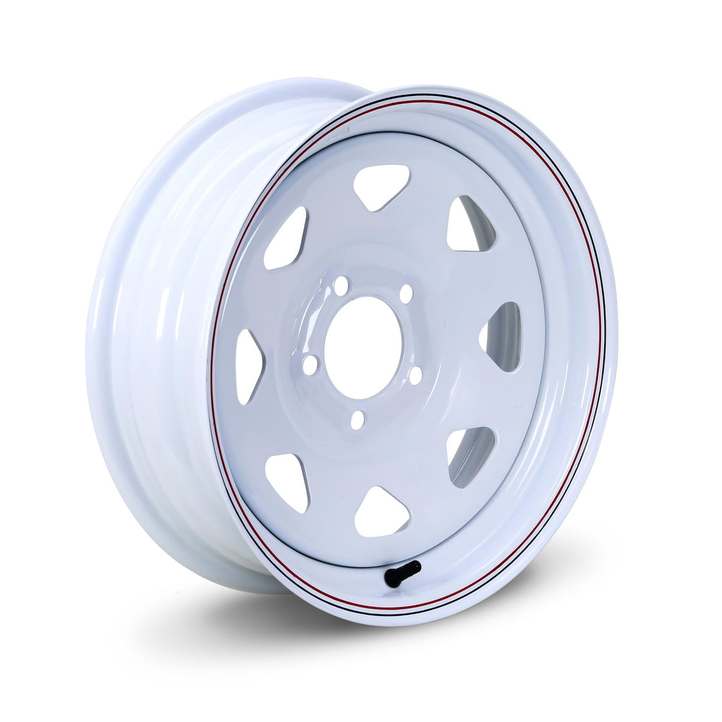 Trailer Tire Wheel ST205/75D15 6PR 101L 5X4.5 White Spoke Pk2 J80314