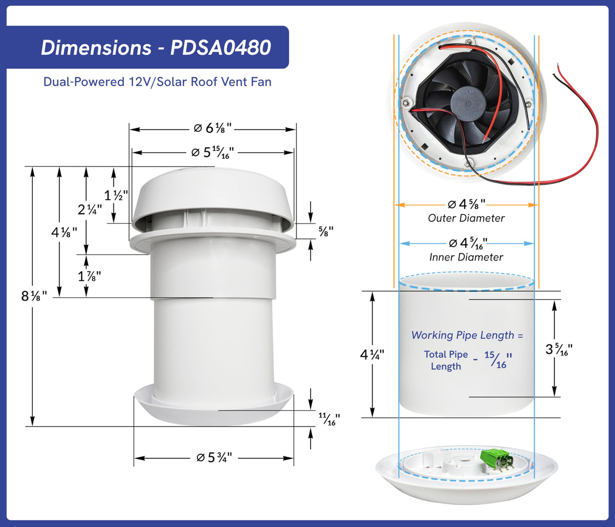 Solar Roof Vent Fan F3978