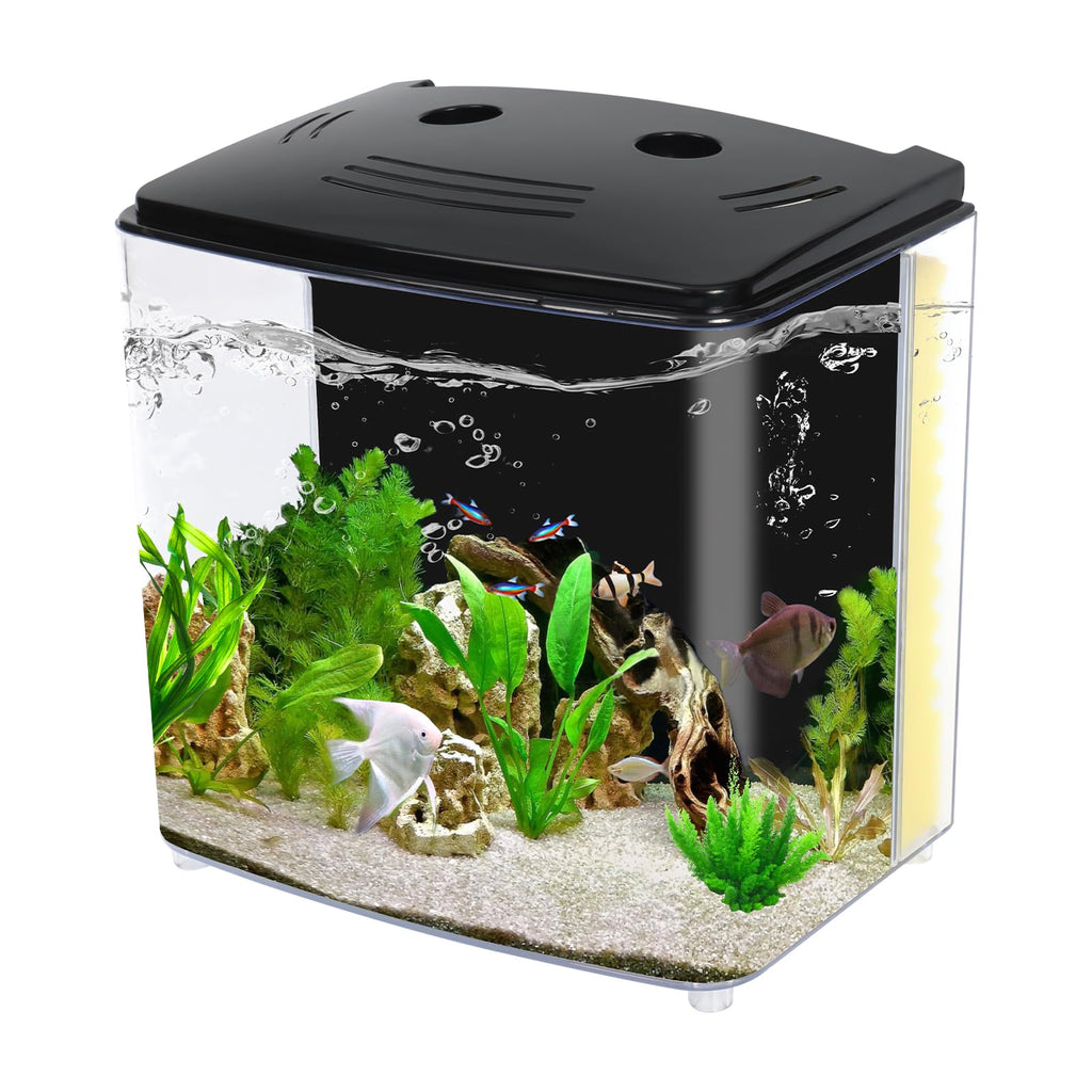 1.2 Gallon Aquarium Starter Kit with LED Light and Water Filter Pump R773