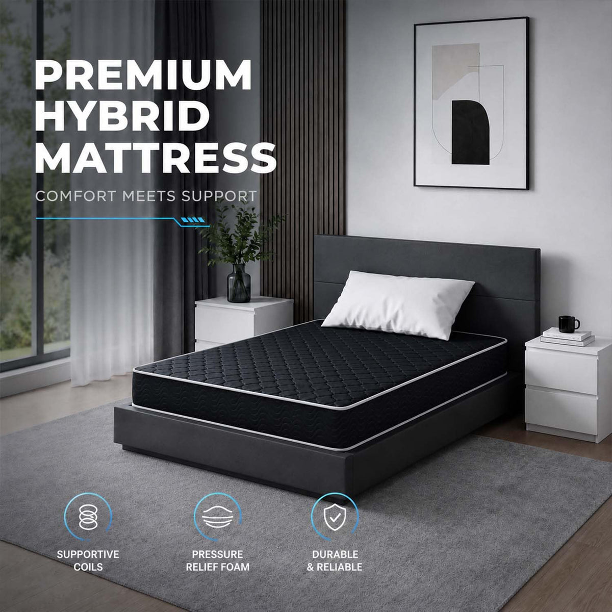 6 Inch Twin Memory Foam Mattress Z9596