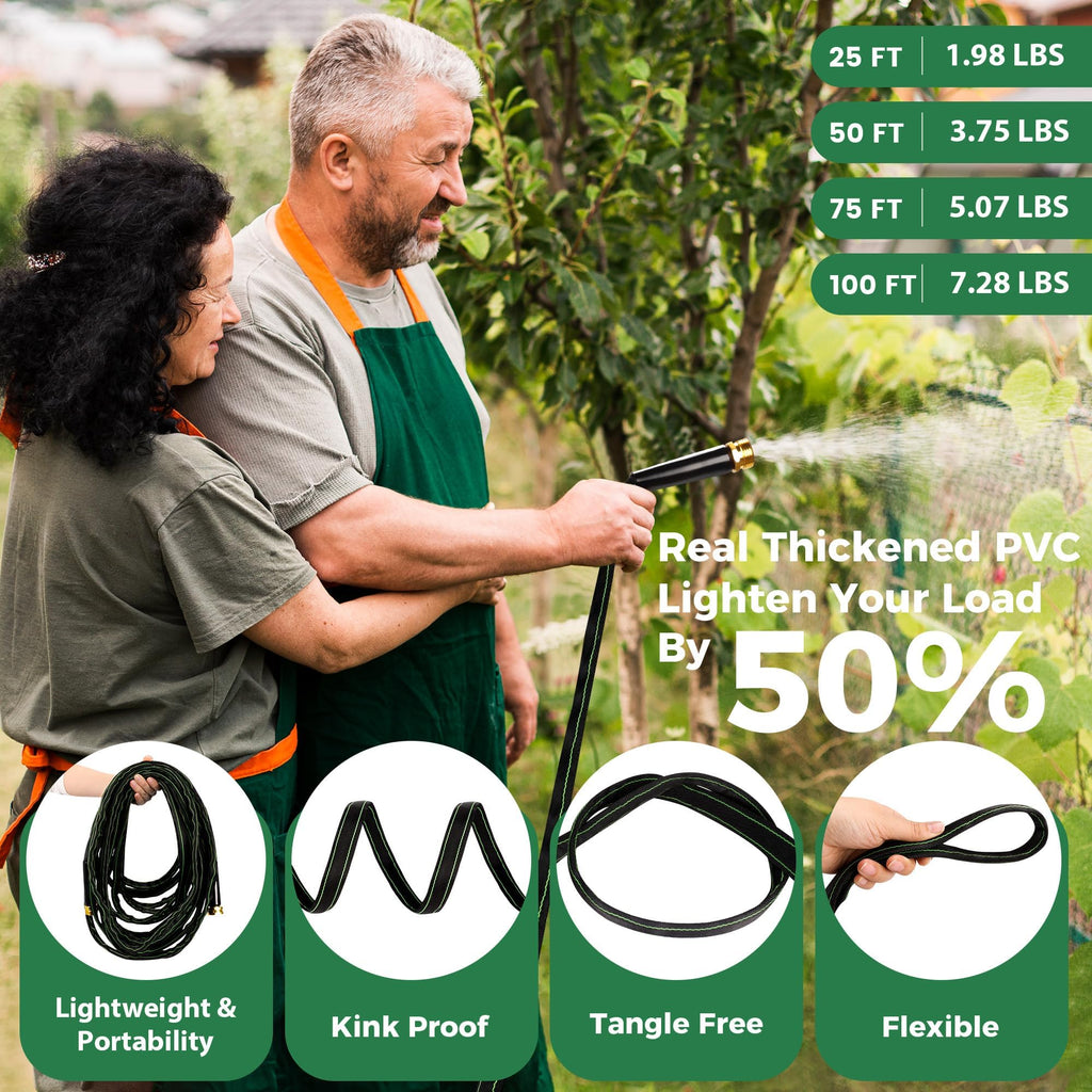 100 ft Heavy Duty Non-Expandable Garden Hose T935628